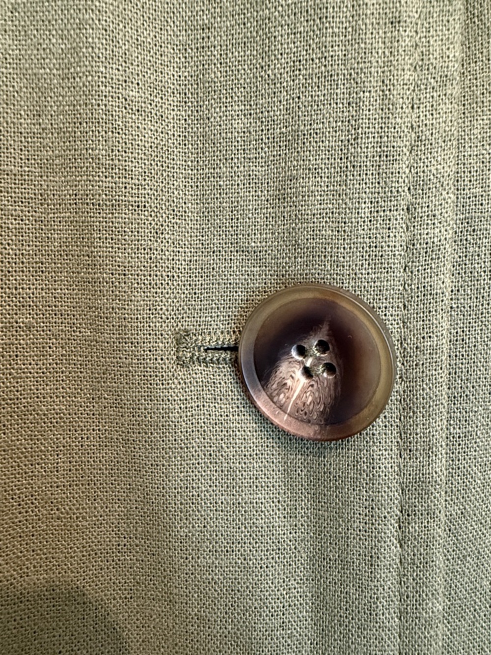 Zara Olive Utility Button-Up Coat Jacket - Picture 3 of 6